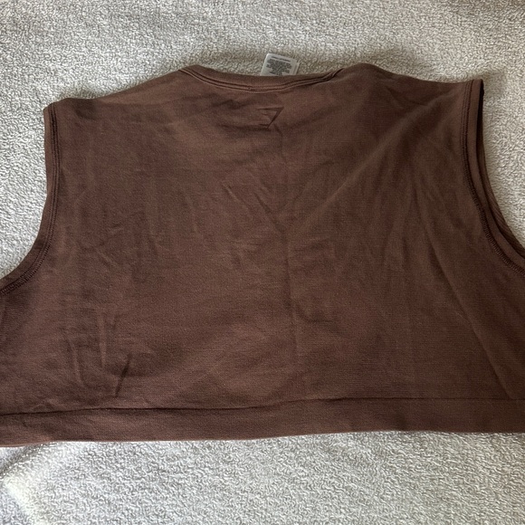 Gymshark - Brown - Sleeveless Crop Top size Medium - Picture 6 of 7